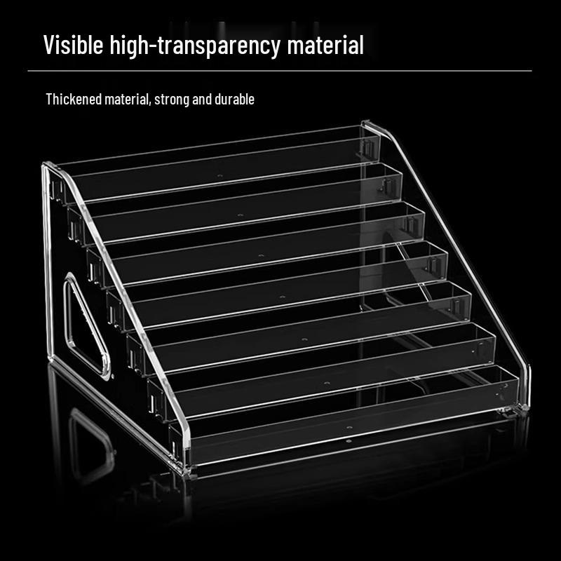 Multi-layer Transparent Nail & Lipstick Storage Display Rack
