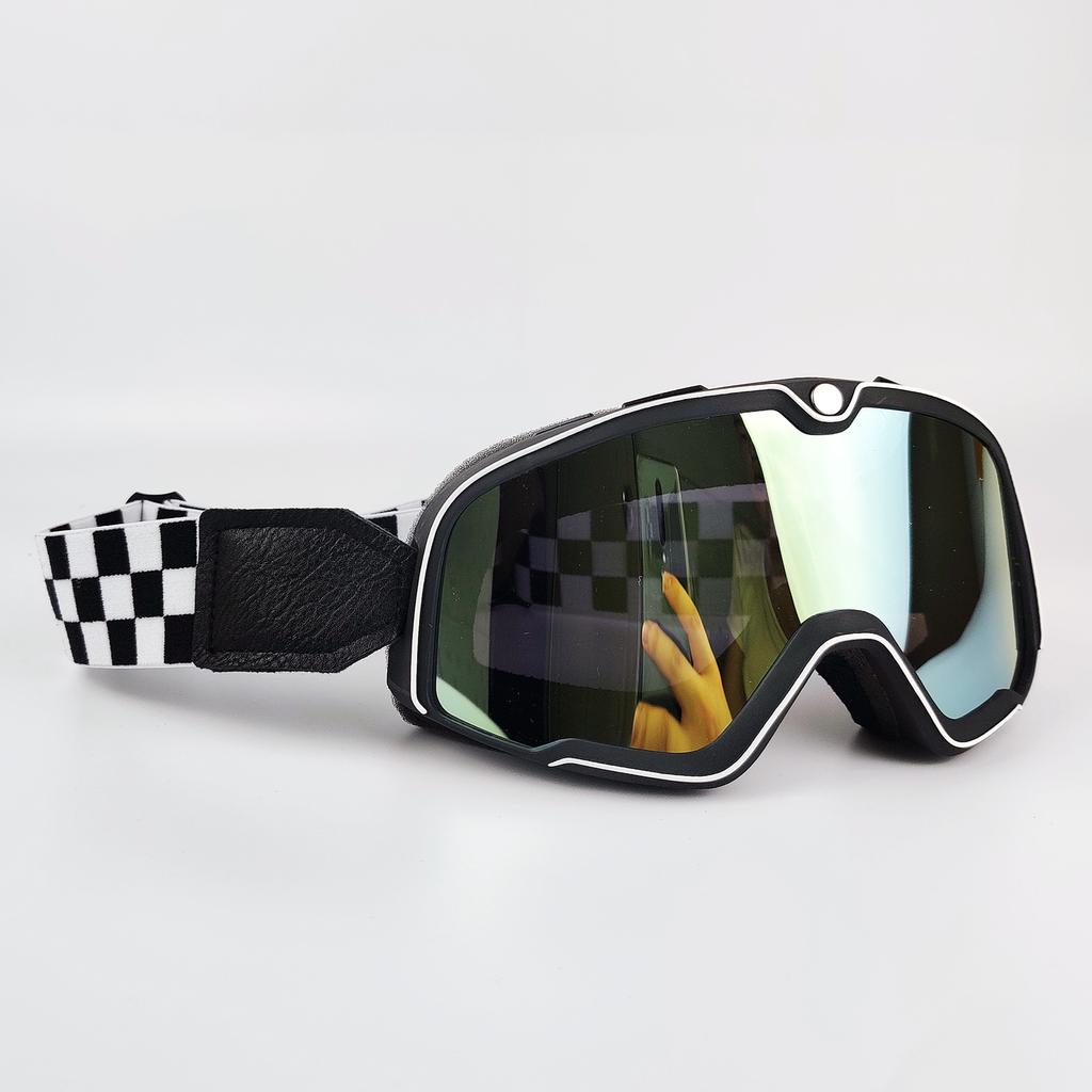 2021 Retro Motorcycle Goggles Glasses Windproof Motocross Sunglasses Vintage Helmet Glasses Cycling Racing Cafe Racer