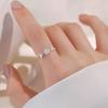 Floral Ring - Luxury, Niche, Simple Ring for Women with A Round Opening, High-end, Index Finger Ring with A Sophisticated Touch.