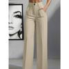 Women's New High Waist Straight Leg Tube Simple Suit Pants Women Solid Color Fashion Casual Long Pants Elegant Office Spring Autumn Clothing