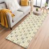 Rustic Style Warm Home Decor Runner Rug Floral Pattern Soft Non-slip Carpet Stylish Home Decor Floor Mat for Living Room Bedroom