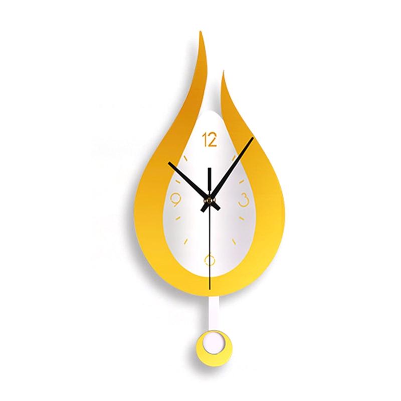 Modern Water Dropping Design Wall Clock for Creative Acyrlic Pendulum Clock for Home Bedroom Living Room Office Decoration X3UC