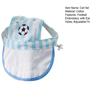 Football Embroidery Pet Hat Cat Baseball Cap with Ear Holes Striped Pet Sun Hat with Drawstring for Cats And Small Dogs Sun Protection