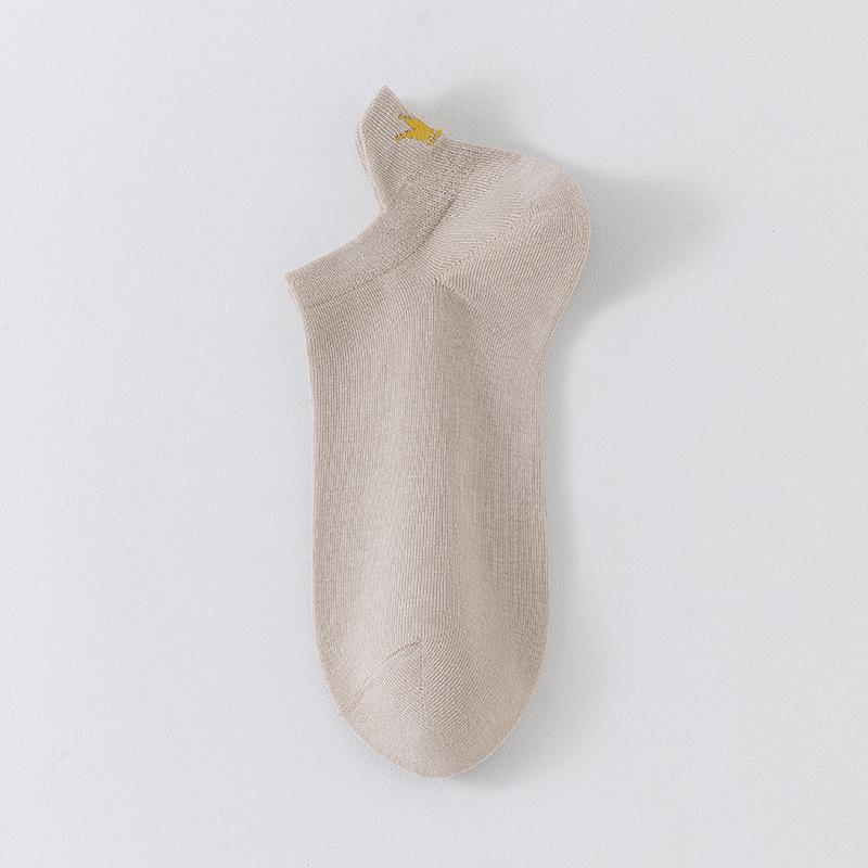 Women's 3D Heel Love Embroidery Low-Cut Socks - Breathable & Invisible