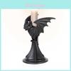 Suporte de Vela Morcego de Halloween Arte em Resina Gótica Decoração de Casa Perfeito Para Decorações Assustadoras