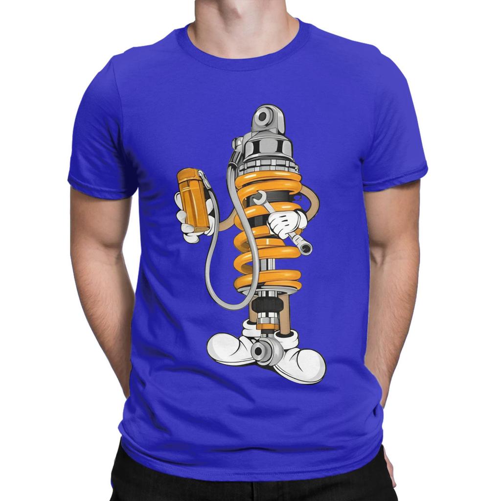 Ohlins Motorcycle 3 T Shirts Mens  100 Cotton Vintage TShirt Round Collar  Tee Shirt Short Sleeve Clothing Original