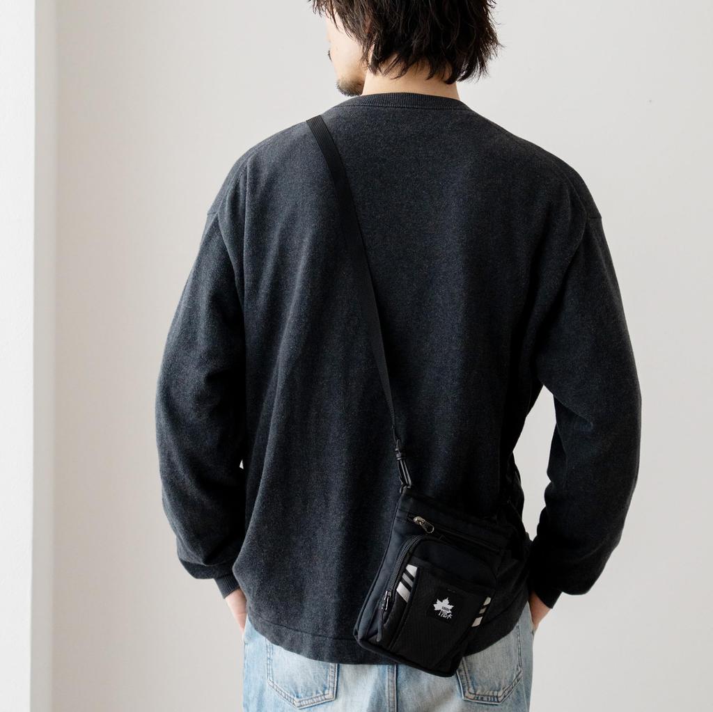 Logo Spark Scissor Bag, Shoulder Bag, Reflective, 3-Way Sacoche, Navy