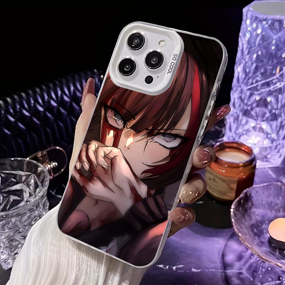 Arknights Zima White Translucent Mobile Phone Case for iPhone 17 16 15 14 13 12 11 X XR XS Air Pro Max Plus Colorful Cover