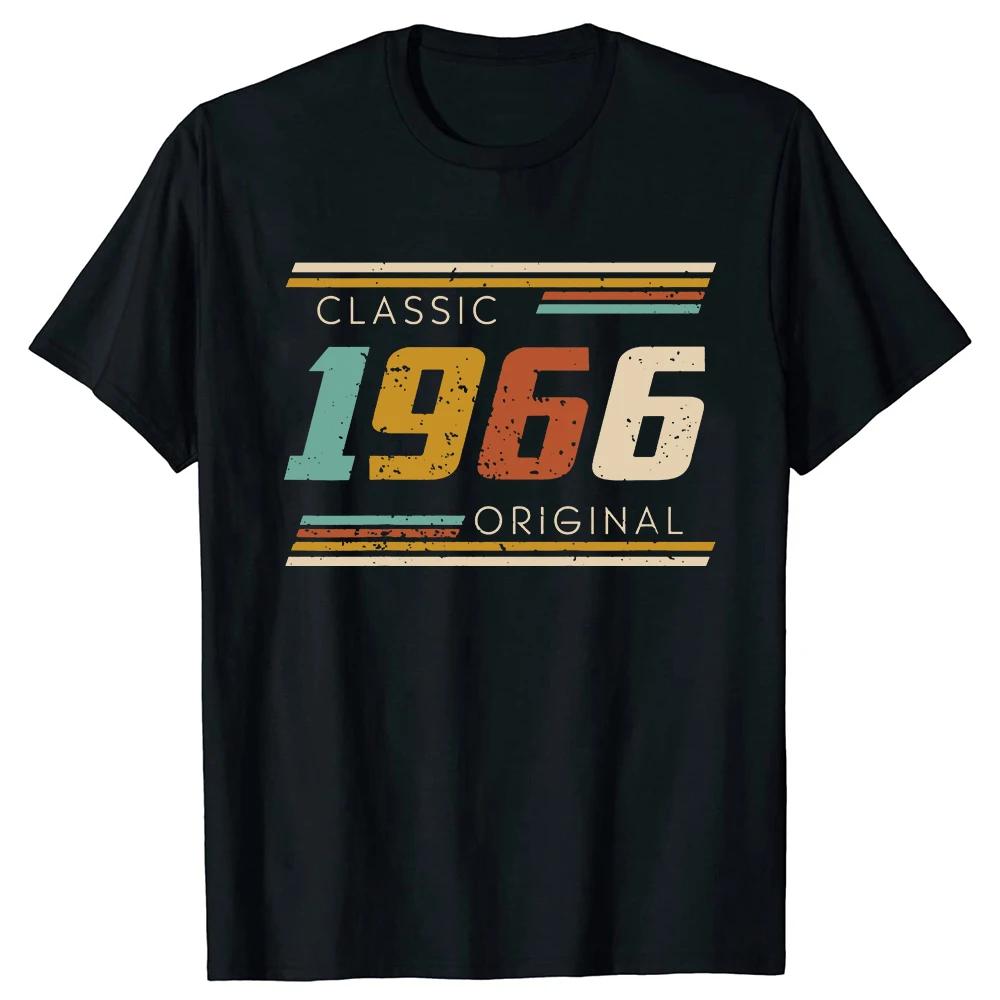 

Vintage Made In 1966 58th Birthday 58 Years Old T Shirt Summer Style Graphic Cotton Streetwear All Original Parts Gifts Tshir... 5XL різнокольоровий