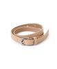 THE-ABON Classic Slim Belt White