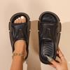 Fashion New Summer Slippers Women's Fashion Round Head Open-toe Slip-on Waterproof, Non-slip and Wear-resistant Platform Sandals