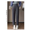 Pantalon Harem Femme Automne Hiver Chaud Petits Pieds Taille Haute Slim Tube Crayon Fumé