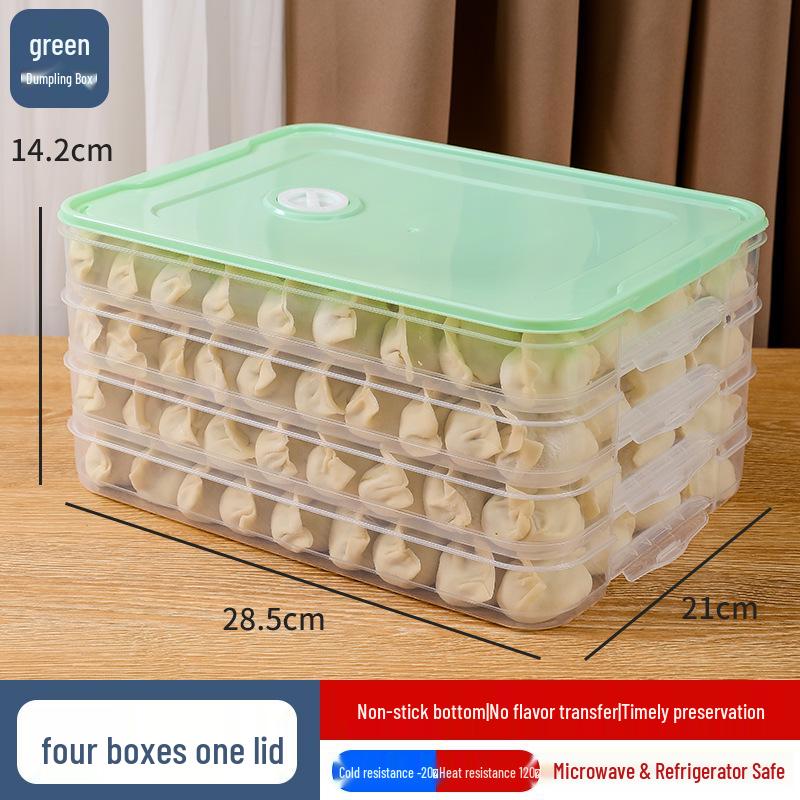 

Многослойный пластиковый контейнер для хранения пельменей пищевого класса для кухни и морозильной камеры