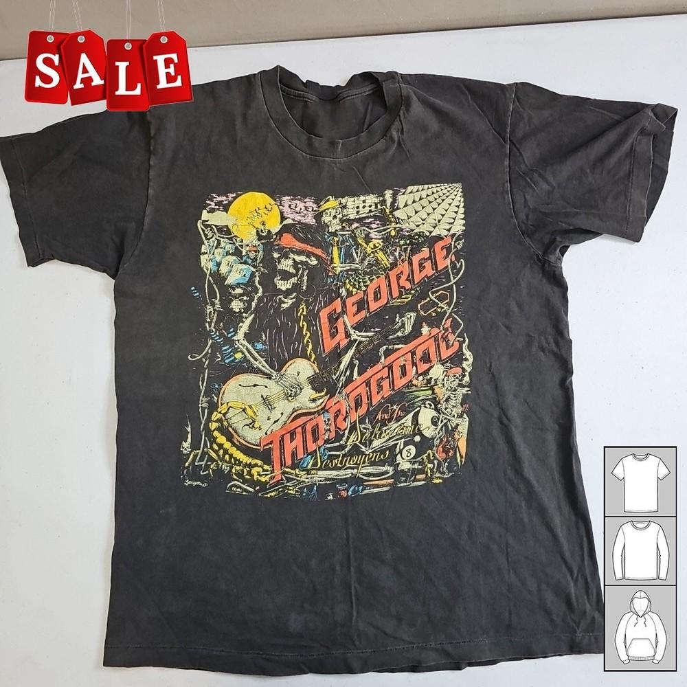 

New George Thorogood Zombie Skeleton 80039s For Fans Unisex All Size T-Shirt MD50 Unisex T-Shirt L