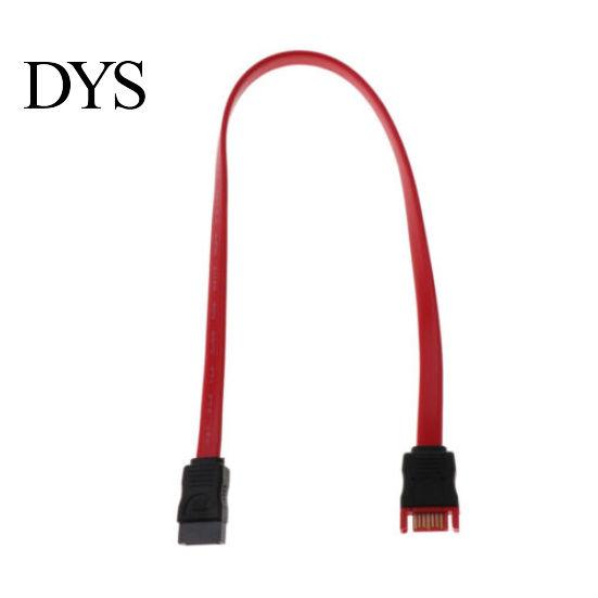 Red SATA 7 Pin Male to Female Extension Cable Cord for HDD Hard Drive
