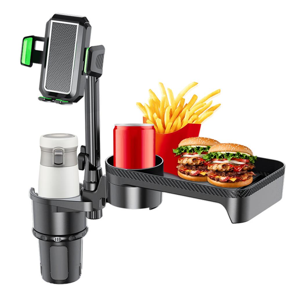 Car Cup Holder Multifunctional Cup Holder Expander with 360 Degrees  Rotation Tray Mobile Phone Holder