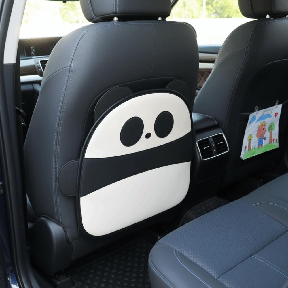 Leather Protective Anti-Child-Kick Pad Waterproof Kick Protectors Car Seat Back Cover Rear Seat