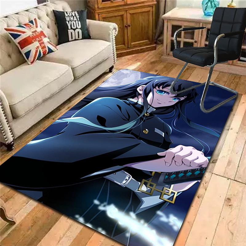 Demon Slayer Rug Floor Mat for Living Room or Bedroom Soft and Comfortable Carpet a Gift for Birthday and Holiday.NFF0928478