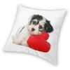 Funny Puppy Cavalier King Charles Spaniel Dog Square Pillowcover Home Decor Animal Cushion Cover Throw Pillow for Living Room