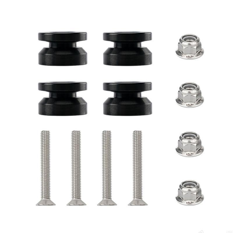 28GC 4pcs Motorcycle Tail Box Quick Install Base Pads with Enhanced Stability Feature
