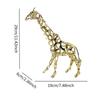 Giraff Metallprydnad Ihålig Djurskulptur för Inomhuskontor TV-bänk