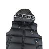 Mengjia new door kunckles fashion hat zipper letter vest down vest down vest
