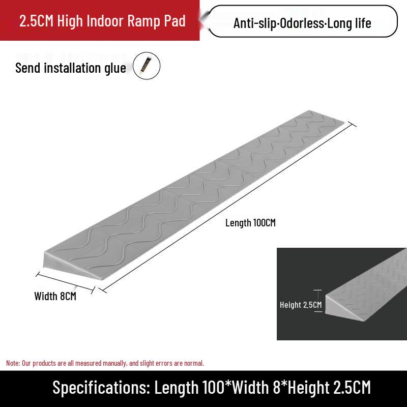 Threshold Uphill Ramp Mat for Indoor Sweeping Robots