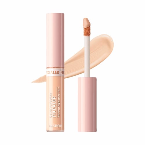 The Saem Japan Official Concealer Cover Perfection Fixirer 1.5 Natural Beige 6.5g Grams (x 1) 1097