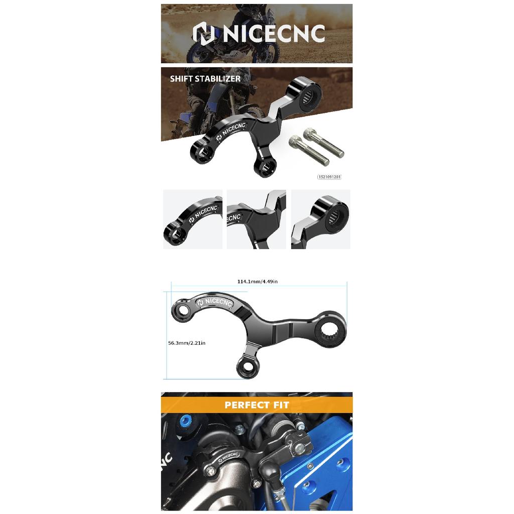 NICECNC Shift Support Gear Shifter Stabilizer for Yamaha Tenere 700 XTZ700 19-24 MT07 XSR700 18-23 Tenere 700 World Raid 22-23