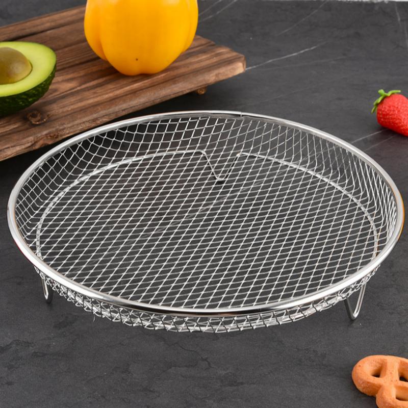 Air Fryer Grille Suitable For Air Fryers Oven Grill Stainless Steel Stackable Grill Kitchen Utensils Cook Multiple Foods