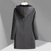 Autumn and Winter Double-sided Woolen Coat Middle-aged and Young People Hooded Double-sided Fashion Casual Woolen Coat