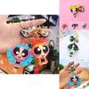 Lovely Powerpuff Girls Cartoon Keychain Bag Pendant For Kids