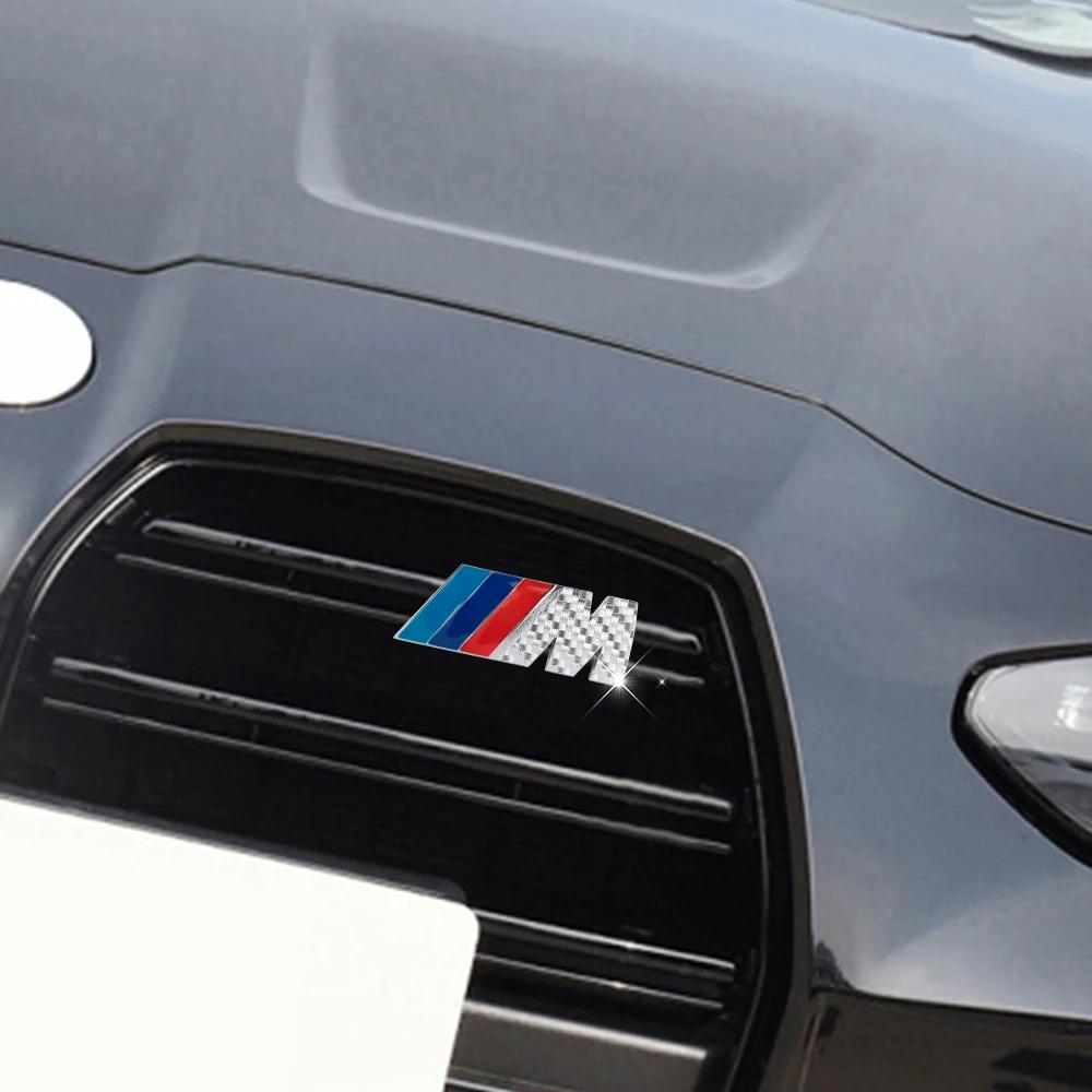 For BMW M M3 M5 POWER E90 E92 E93 F20 Sticker 3D Metal Auto Front Grille Badge Decoration Car Emblem Modification Accessories IH2