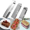 Stainless Steel Dessert Oval Tiramisu Mold Mousse Ring Cake Mold Cookie Cutter