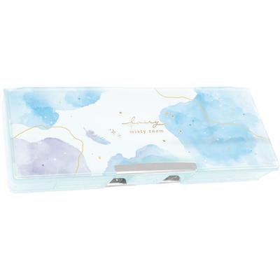 Coolia Fairy Misty Room Sheer Drop Soft Pencil Case with a Soft Watercolor Color Scheme 932832, Sophisticated,