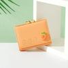 Cute Small Leather Pocket Wallet for Women Fruit Print Bifold Coin Purse Ladies Mini Short Purse Money Card Holders Clutch Bags