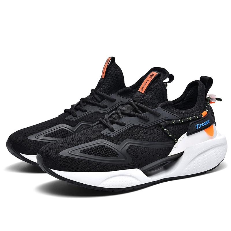 New Pair of Breathable Mesh Sneakers for Men and Women Ultra-light Shock-absorbing Popcorn Soft-soled Non-slip Running Shoes