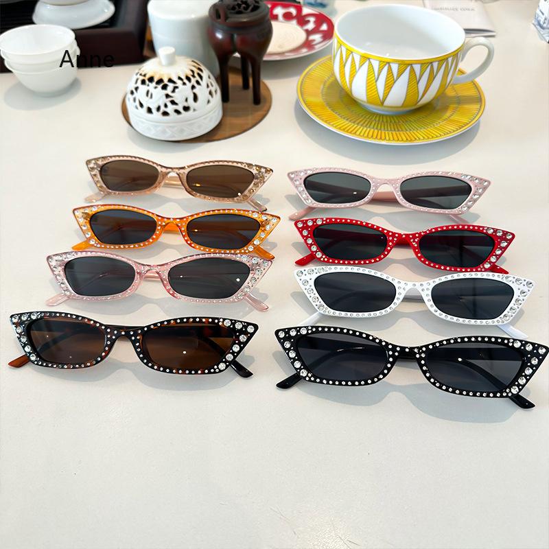 New Vintage Cat Eye Sunglasses Woman  Designer Retro Mirror Sun Glasses Female Eyewear Fashion Driving Shades Oculos De Sol