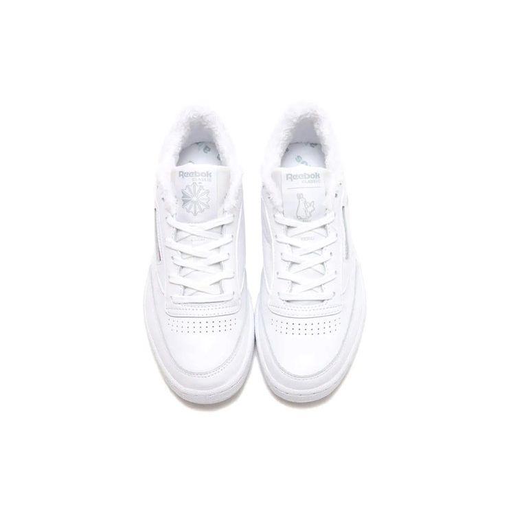 atmos x #FR2 x Reebok Club C 85 White Grey Unisex Sneakers Footwear-White Pure-Grey GZ4035