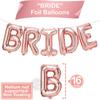 Bride Balloons Rose Gold Set Bride Balloons Bachelorette Party Decorations Rose Gold Bridal Shower Decorations, Bachelorette Balloon