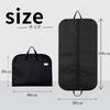 adzu Suit Portable Garment Clothing Insect Portable Cover, Bag, Cover, Foldable, Black, Non-Woven Fabric, Storage, Repellent, (100cm (4 Pack))