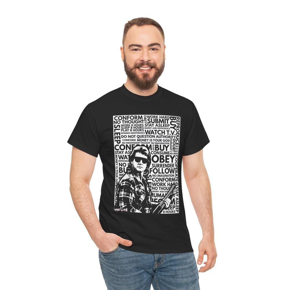 They Live subliminal alien agenda Unisex Heavy Cotton Tee Unisex T-Shirt XXL