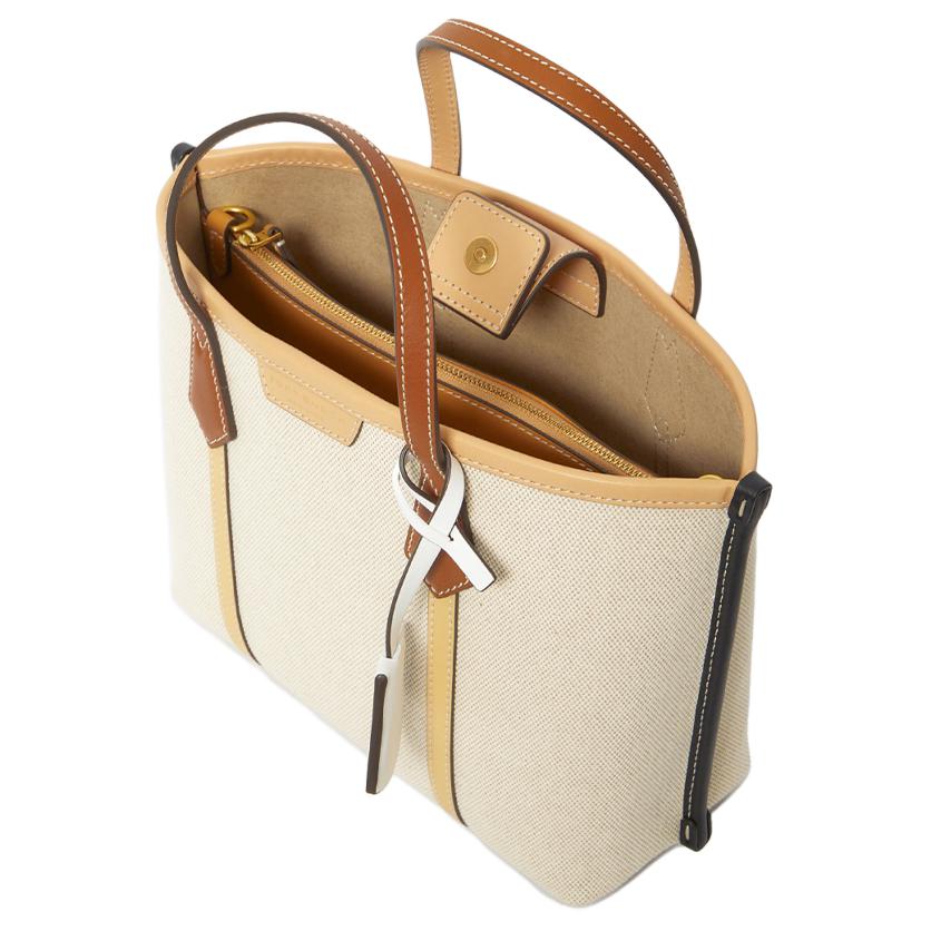 Tory Burch Perry Adjustable Detachable Shoulder Strap Canvas Tote Bag Women Tote Multicolor 145662-924