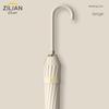24-Rib Long-Handle Automatic Umbrella, Large Size for Men and Women, Reinforced Straight Umbrella, Windproof Advertising Business Umbrella