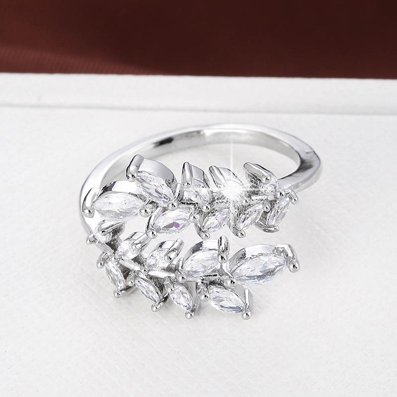 Elegant Wheat Ear Adjustable Copper Ring