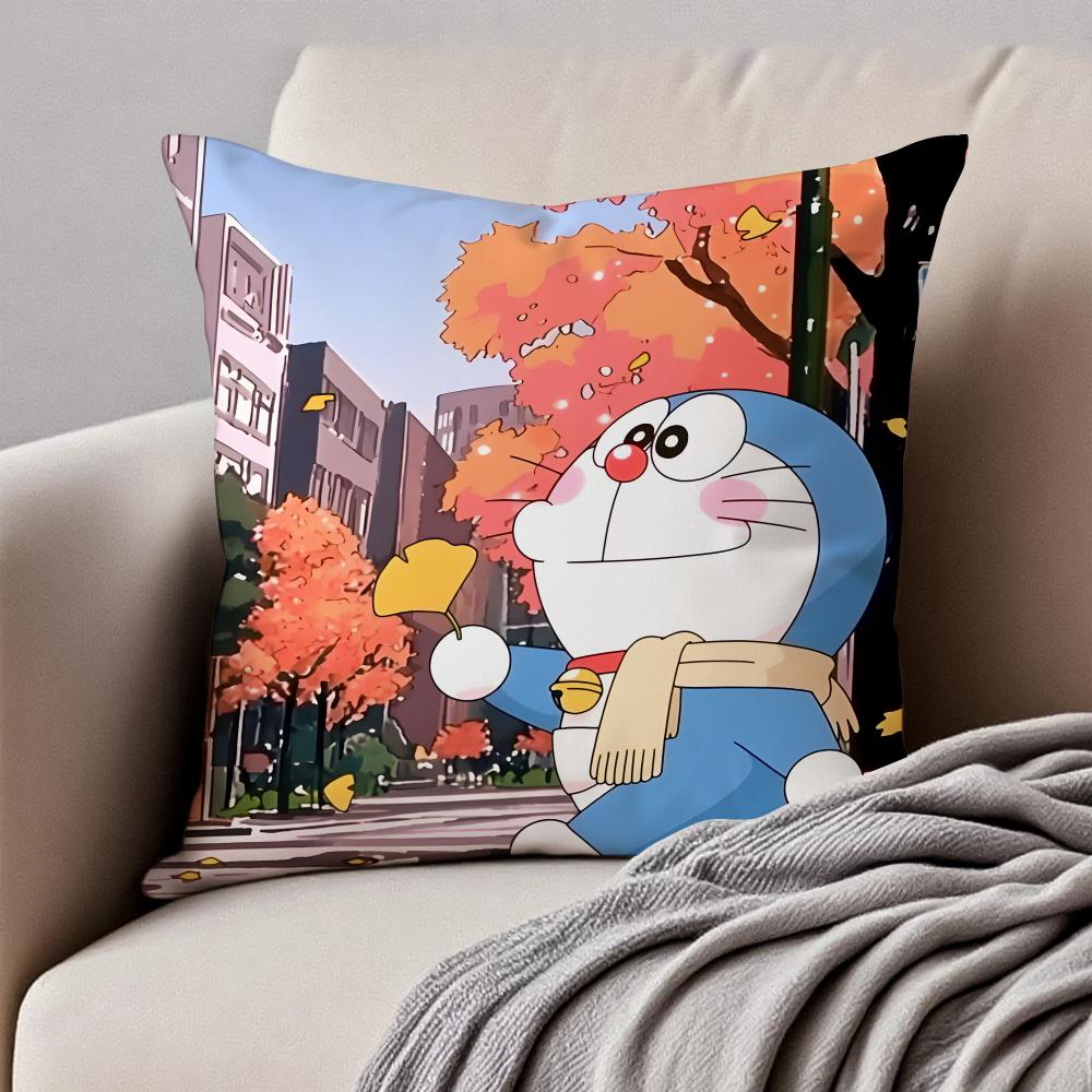 CUTE CCrayon SShinchan Cushion Cover Pillowcase Antidustmite Invisible Zipper Short Plush Sofa Cushion