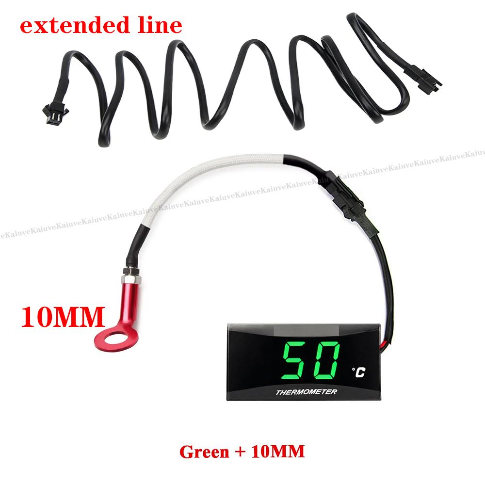Motorrad Koso Zylinderkopftemperatursensor Mini Quadrat Digitalinstrument für nmax125 XMAX250 300 NMAX Universelles Messgerät