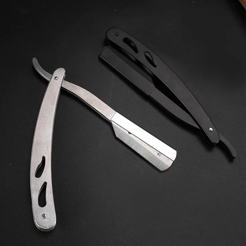 Men Shavel Razors Edge Stainless Steel Sharp Barber Razor Professional Manual Shaver Shaving Safety Beard Cutter Shaving Tools