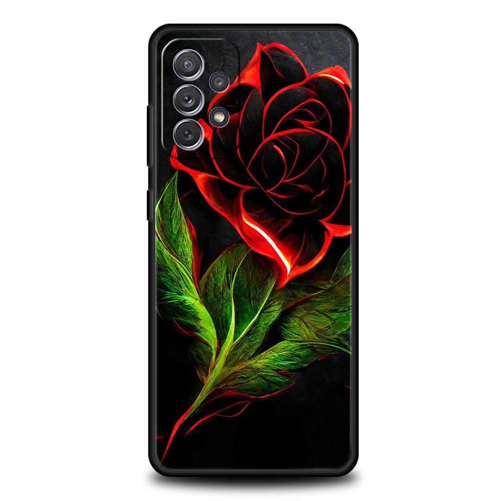 Beautiful Rose Flower Phone Case For Samsung Galaxy A51 A71 A21S A12 A11 A31 A41 A03s A52 A32 A22 A13 A23 A33 A53 A73 5G Cover