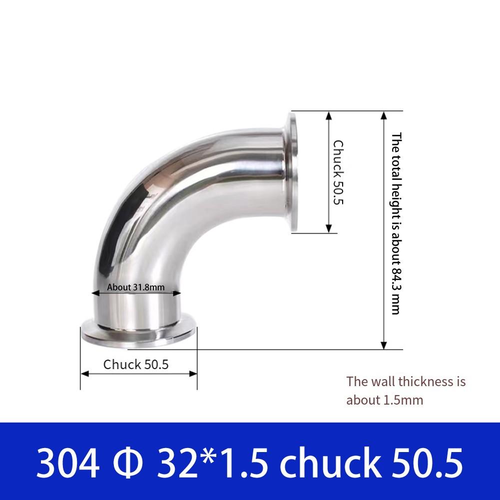 Fiting Sanitar Cot Compatibil Tri Clamp cu Conexiune în Unghi Drept